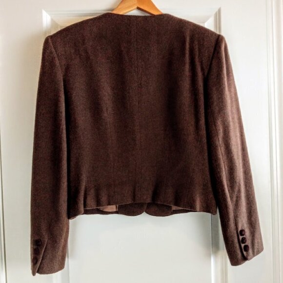 Vintage Herman Geist Brown Embroidered Wool Jacket - Picture 2 of 7